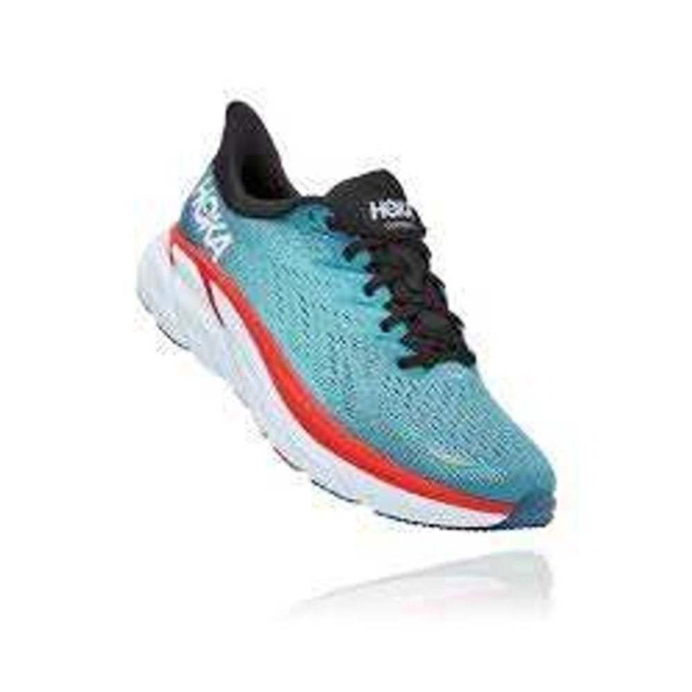 Hoka Clifton 8 Mens Running Shoes Teal Red 1119393 RTAR Size 10.5D